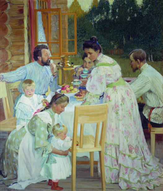 Кустодиев. На террасе